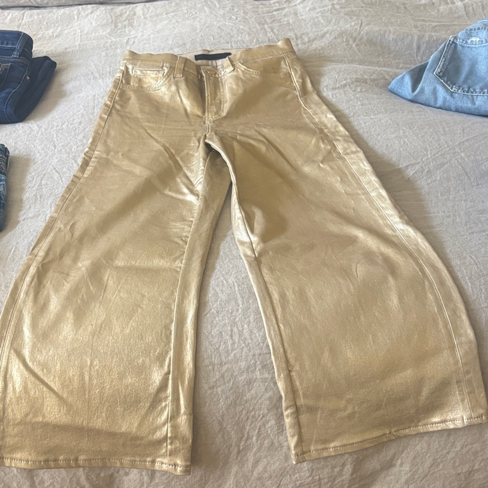 Joe's Jeans Gold High-Rise Wide-Leg Pants